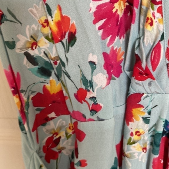 Yumi Kim Island Time Floral Wrap Mini Dress, Size Small - Picture 12 of 12